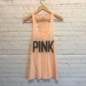 PINK tank top.